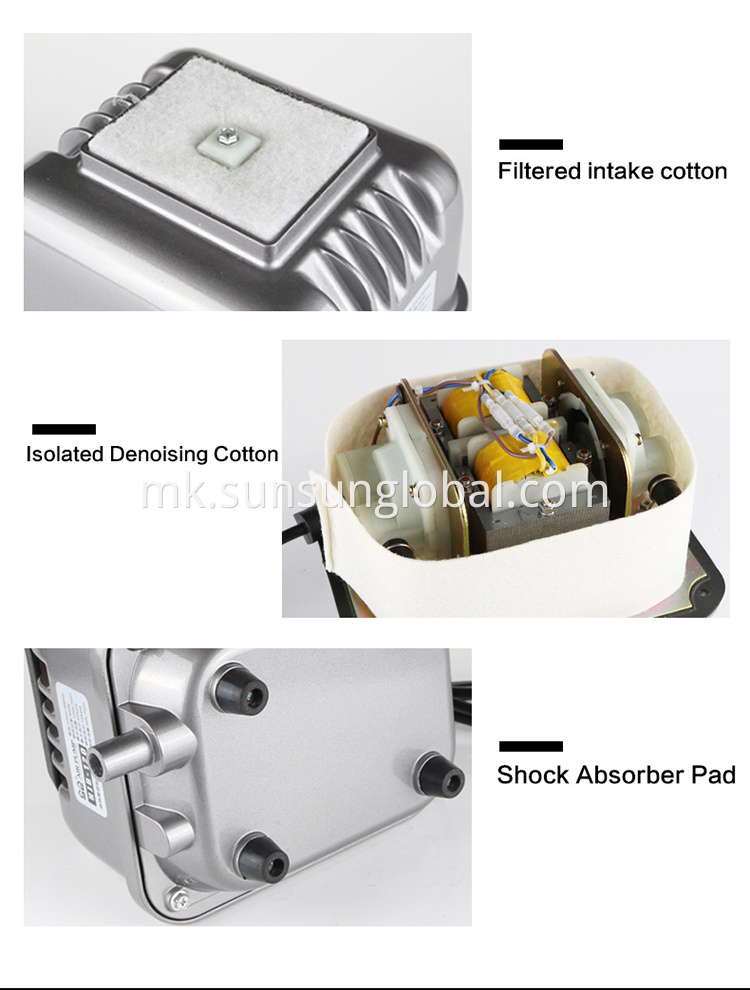 Sunsun електрична електромагнетна воздушна пумпа за одгледување риби за аквариум